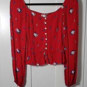 Red Hollister top